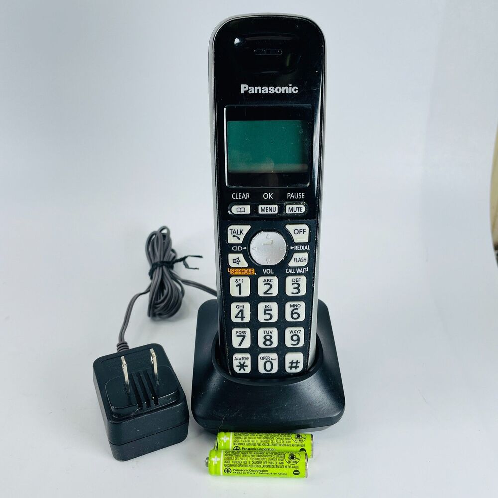 Panasonic KX-TGA421 Cordless Handset w/ Charging Dock PNLC1041-YA & New Batterie